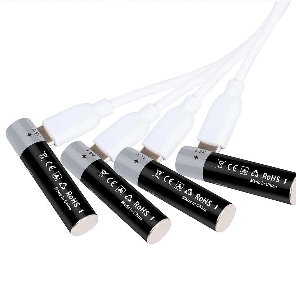 MATOV USB Rechargeable AA & AAA Li‑ion Batteries-USB AA 3400mWh 2PC / 1.5V