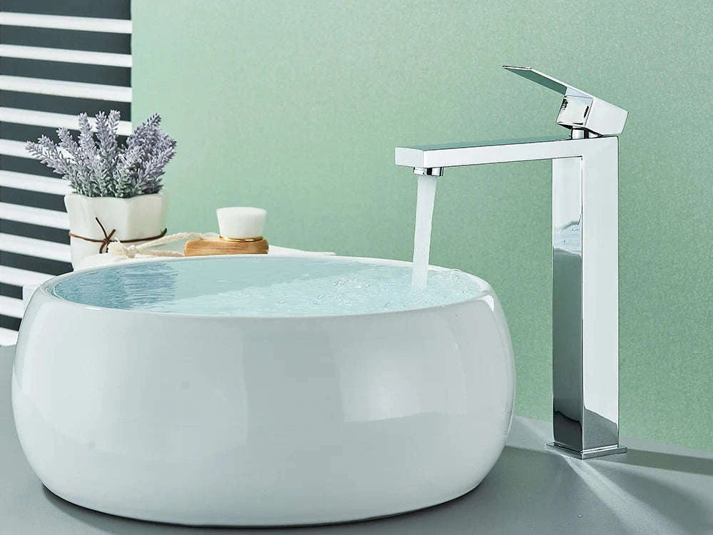 Matte Black Bathroom Basin Faucet with Gold Accents-Brush Nickel Short / brazil