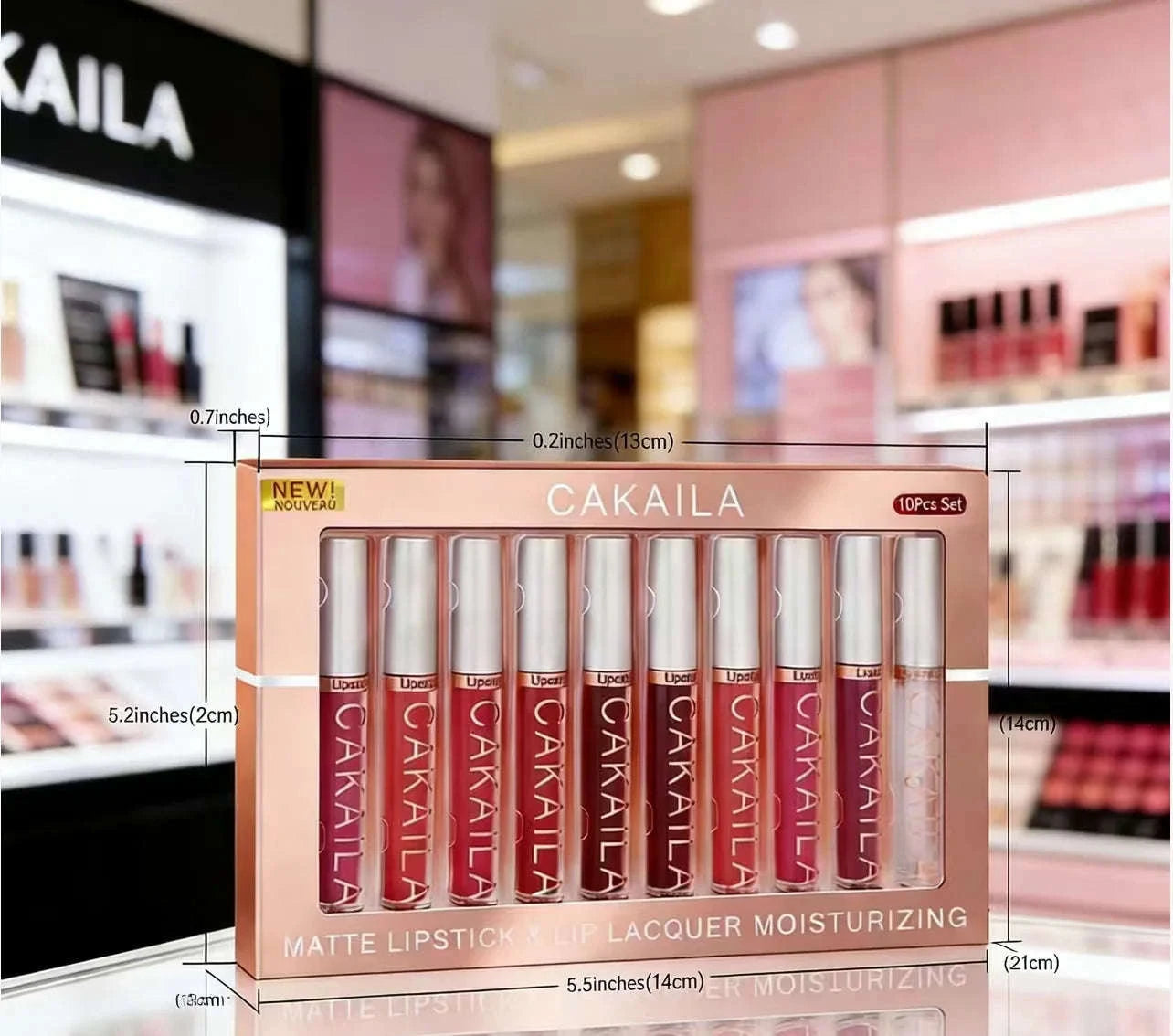 Matte Liquid Lipstick Set – 10pc Waterproof Velvet Lip Colors-02 / United States