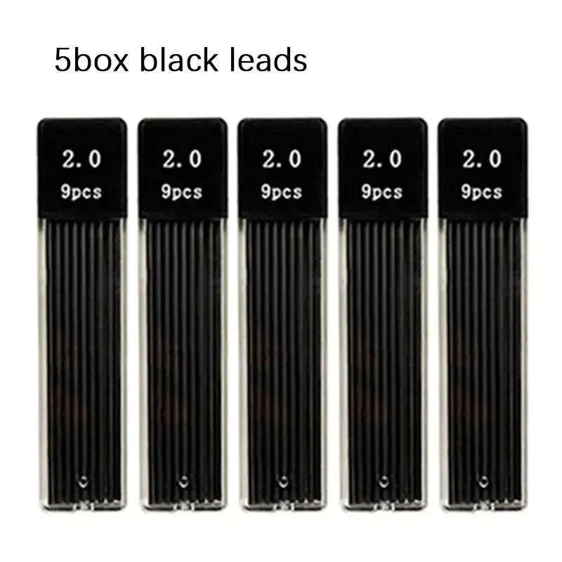 Mechanical Pencil Set 2.0mm with 2B Lead Refills-3pcs pens set B