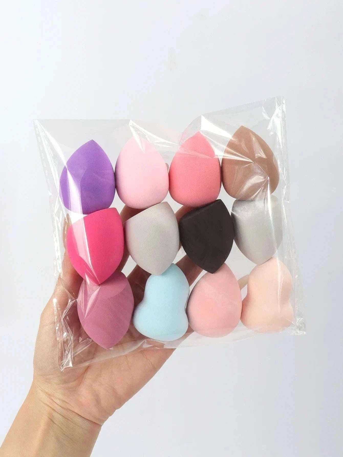 Medium Beauty Sponge Set for Smooth, Airbrushed Makeup-12Pcs