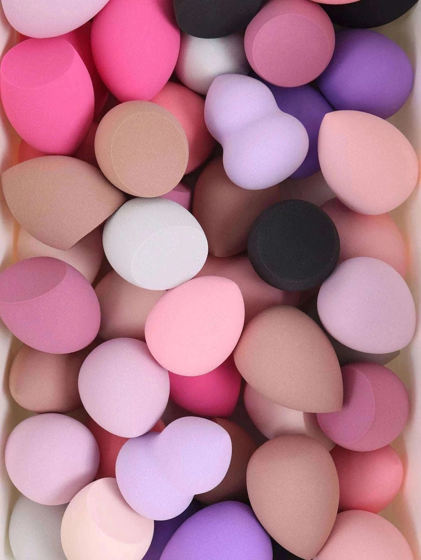 Medium Beauty Sponge Set for Smooth, Airbrushed Makeup-12Pcs
