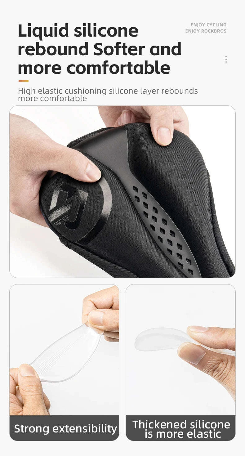Memory Foam Bicycle Saddle Cover with Gel Cushion and Anti-Slip Fit-38210035001