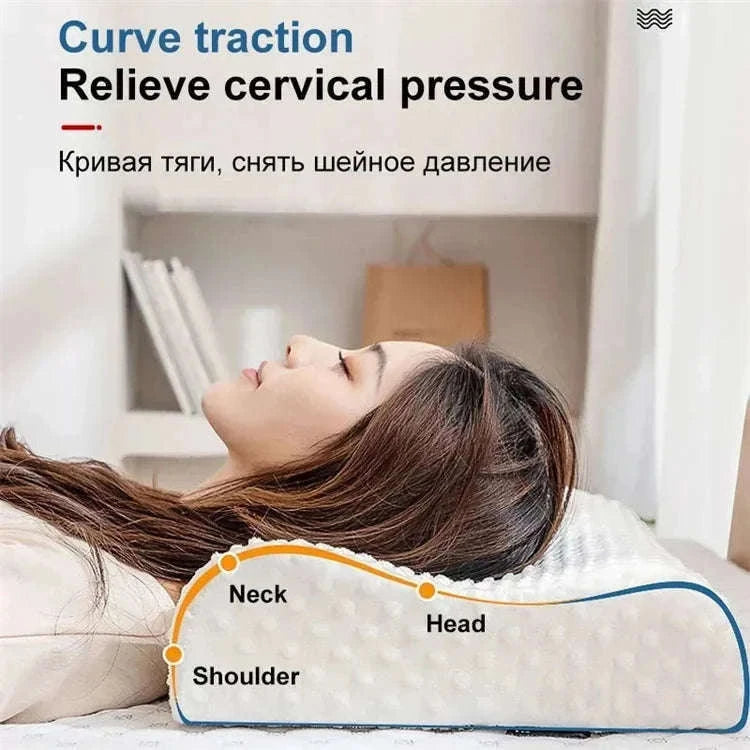 Memory Foam Maternity Pillow for Neck and Body Support-Hexagon White / 50x30x10cm