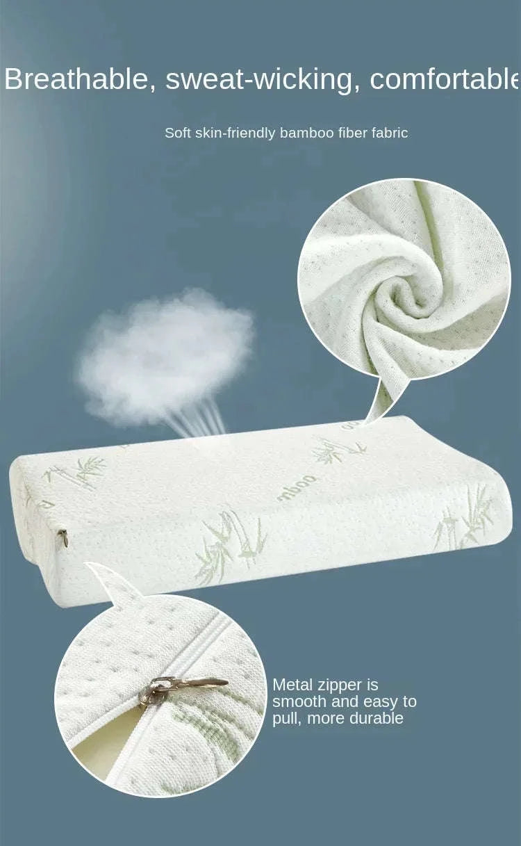 Memory Foam Maternity Pillow for Neck Support-Hexagon White / 50x30x10cm