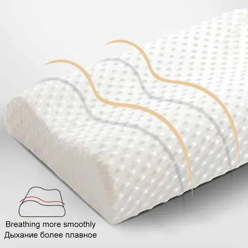 Memory Foam Maternity Pillow for Neck Support-Hexagon White / 50x30x10cm