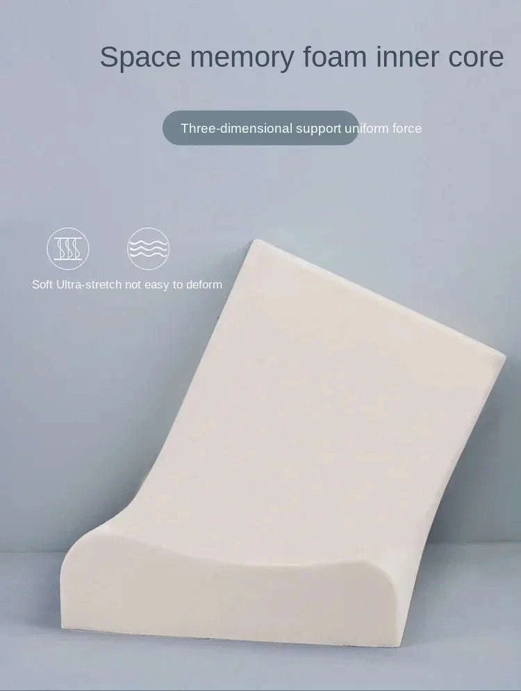 Memory Foam Maternity Pillow for Neck Support-Hexagon White / 50x30x10cm