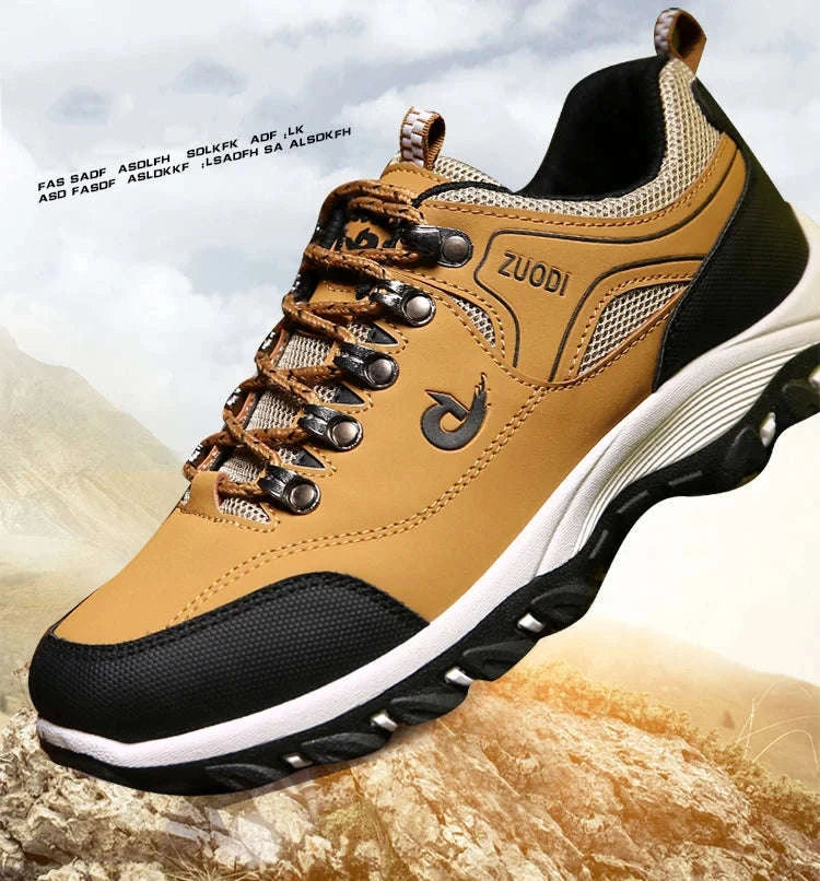 Men Casual Running Shoes Breathable Athletic Sneakers-DL-692-Tu yellow / 48