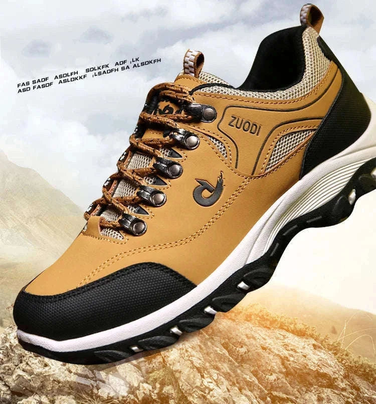 Men Casual Running Shoes Breathable Athletic Sneakers-DL-692-Tu yellow / 48