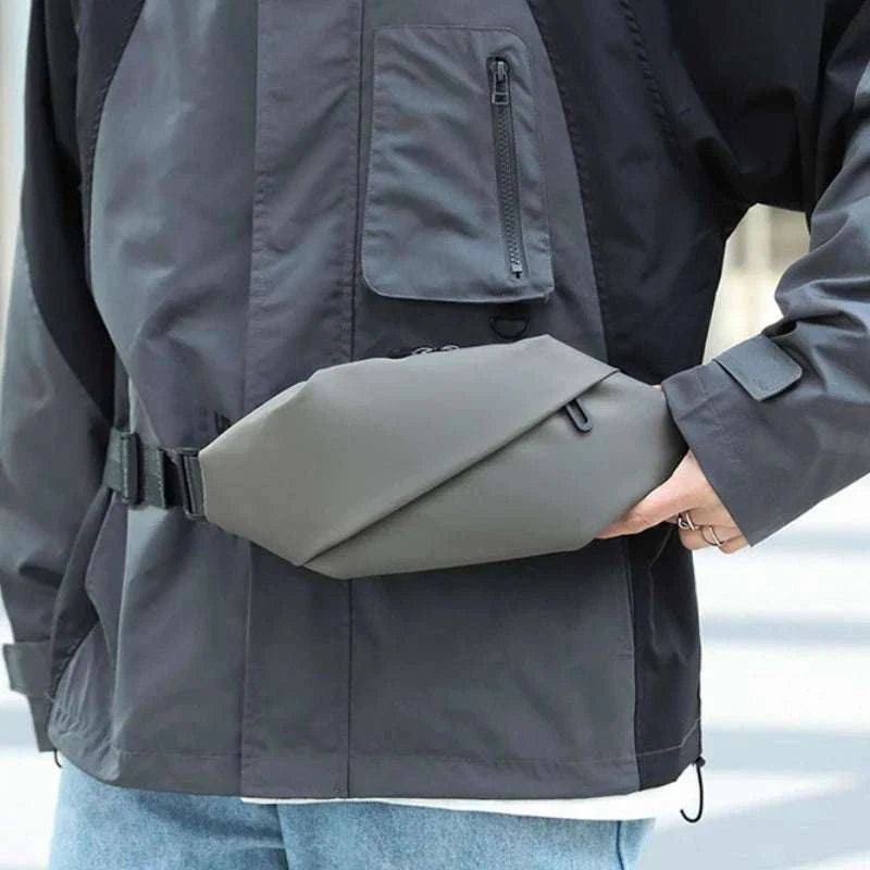 Men Minimalist Outdoor Sports Waist Bag-Blue