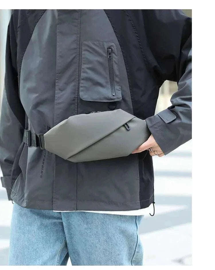 Men Minimalist Outdoor Sports Waist Bag for Hands-Free Carry-Blue