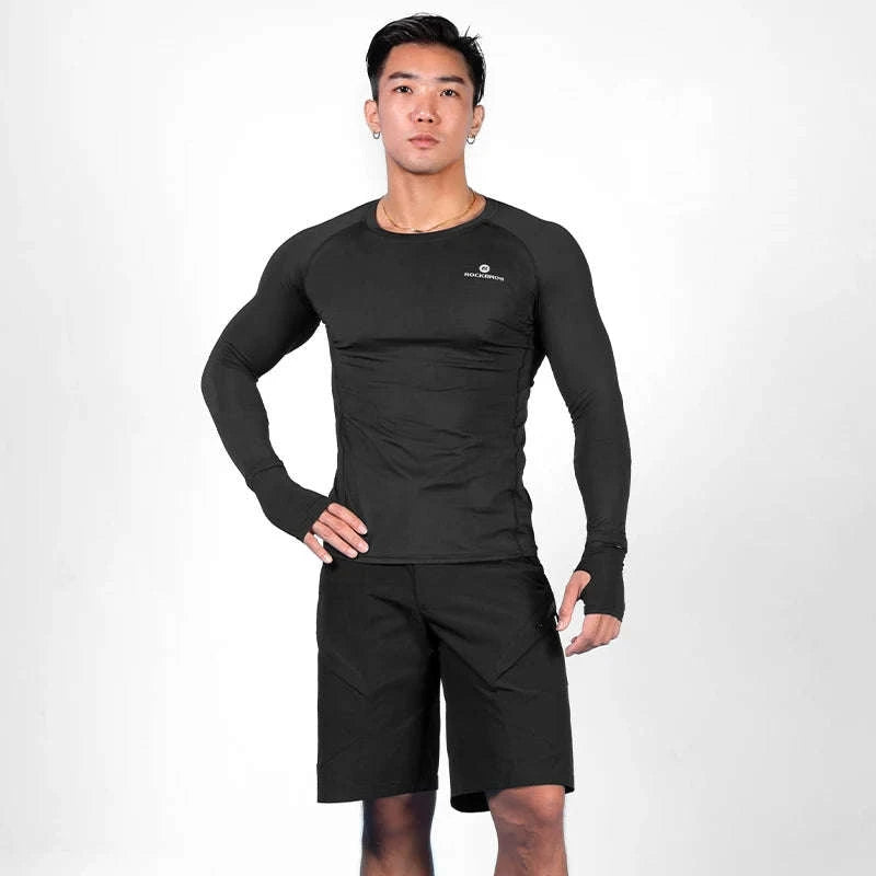 Men’s 5-Piece Cycling Set with Quick-Dry Jersey and Pants-ZH-YPW031 / Asian L(EUR M)