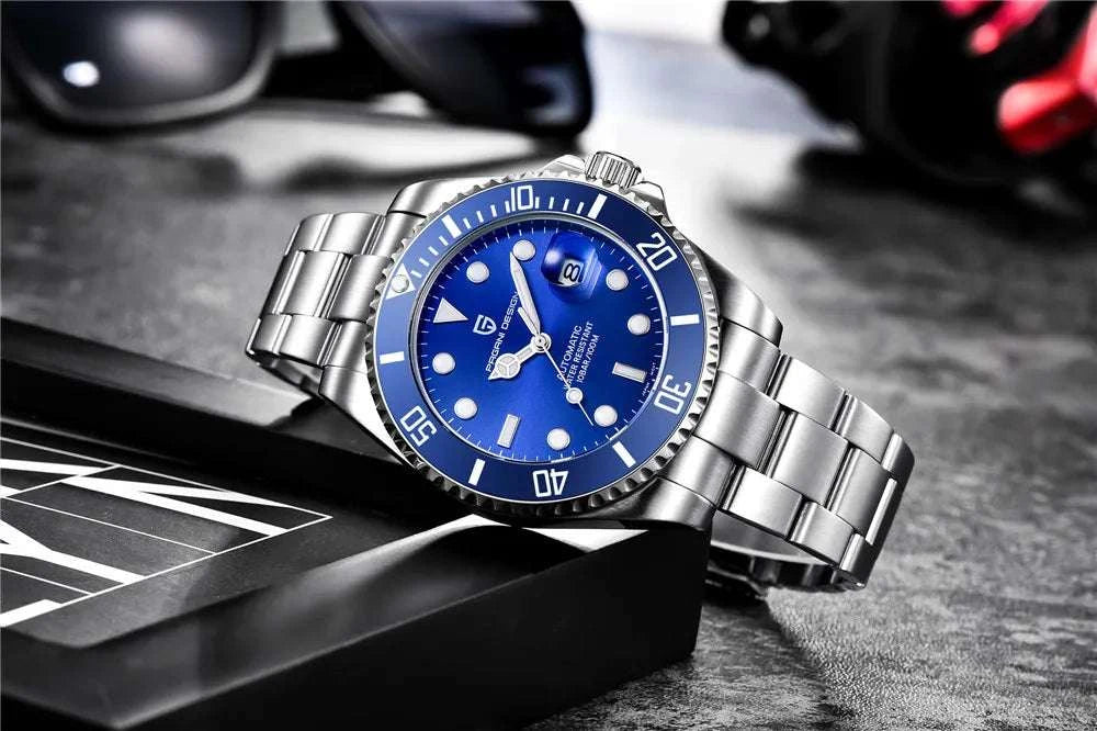Men’s Automatic Mechanical Watch Sapphire Steel 10Bar Waterproof-