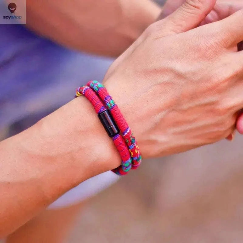 Men’s Bohemia Rope Bracelet – Magnetic Clasp, Outdoor Style, All‑Day Comfort-baby blue / XL 21.5cm 8.5Inch