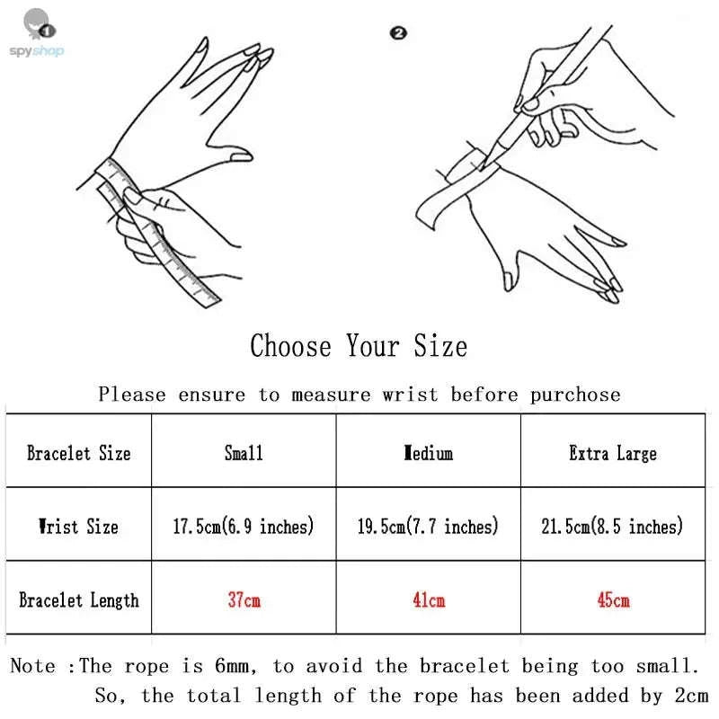 Men’s Bohemia Rope Bracelet – Magnetic Clasp, Outdoor Style, All‑Day Comfort-baby blue / XL 21.5cm 8.5Inch