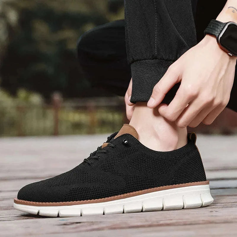 Men's Casual Breathable Lace-Up Shoes-Lonng / 39