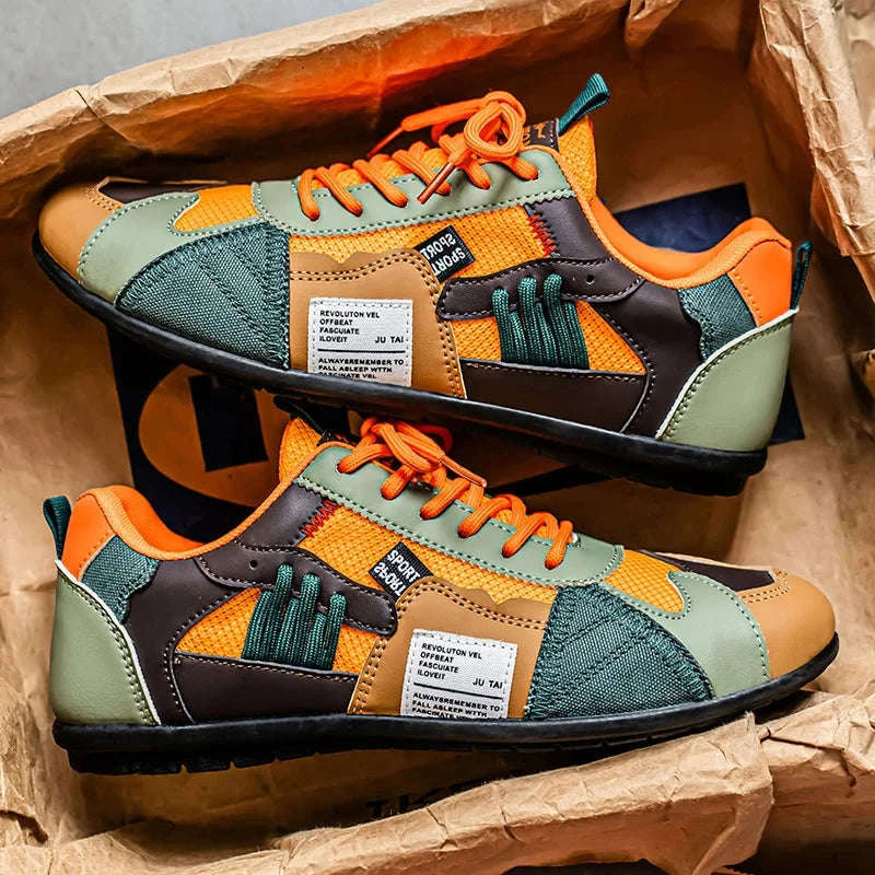 Men's Casual Sports Outdoor Hiking Shoes-Orange / 42