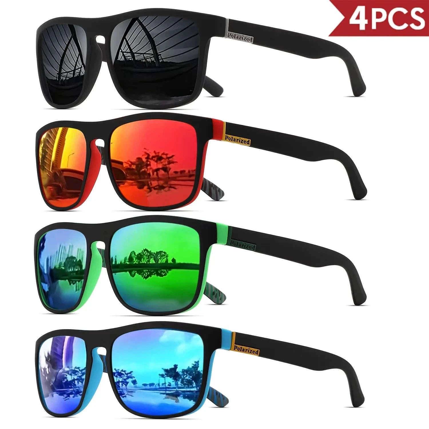 Men's Classical Square Polarized Sports Sunglasses UV400-1PC-7