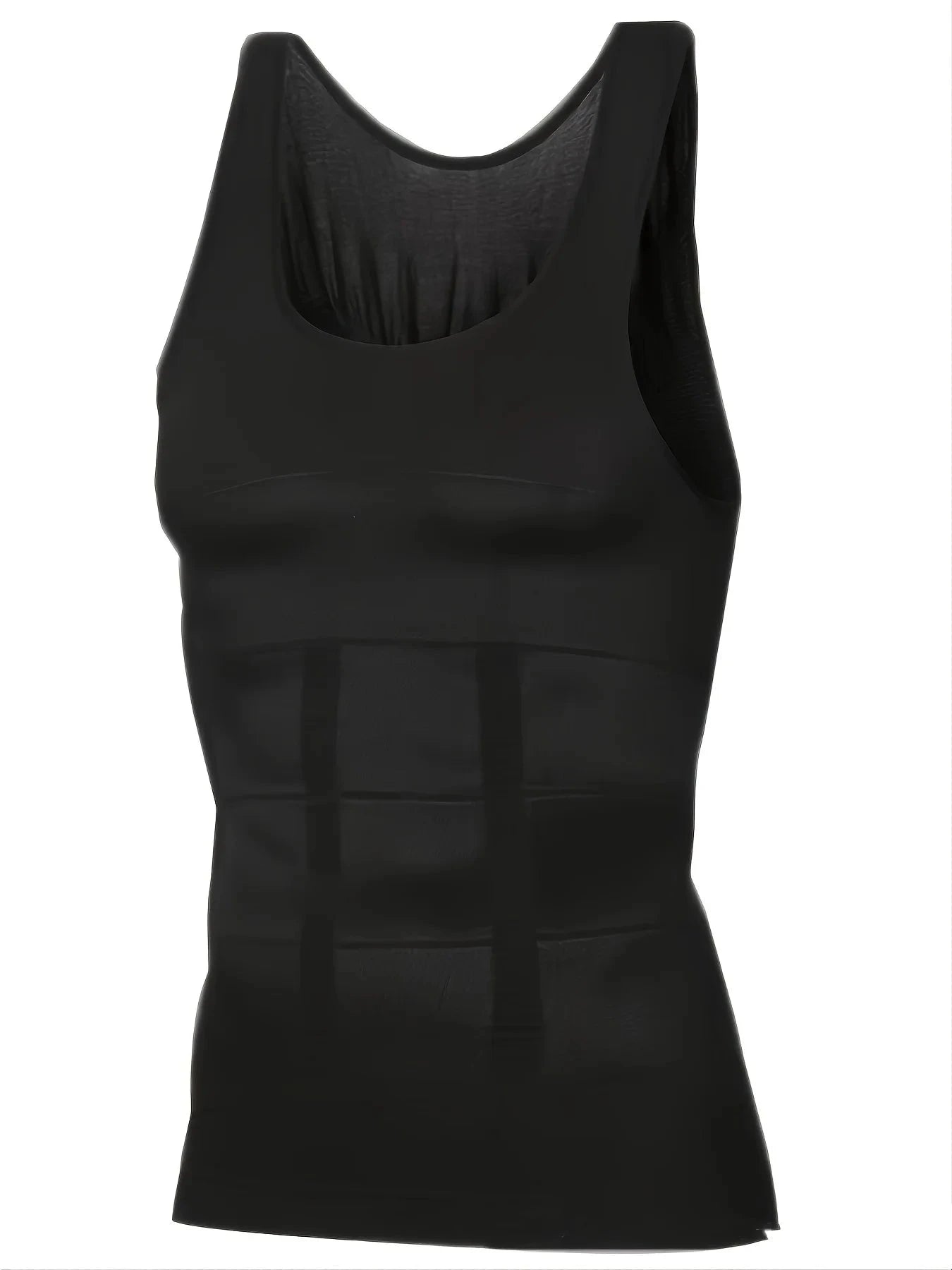 Men’s Compression Body Shaper Tank Top-black / M
