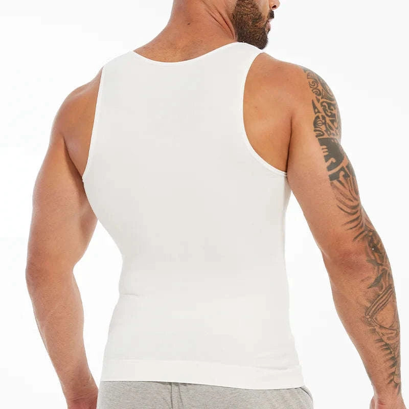Men’s Compression Shapewear Vest for Tummy Control-Gray 2PCS / XXXL / United States