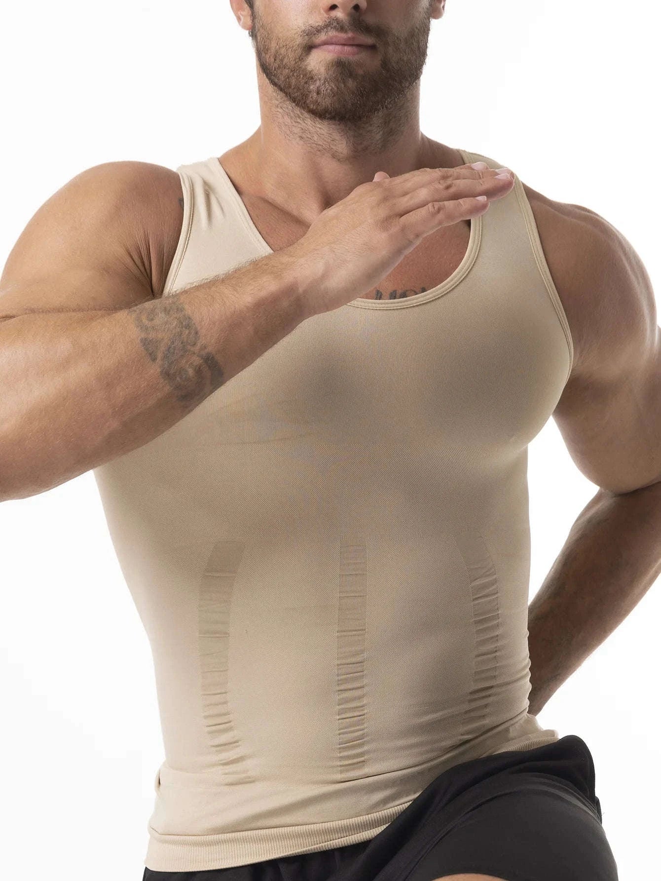 Men’s Compression Shapewear Vest for Tummy Control-Gray 2PCS / XXXL / United States