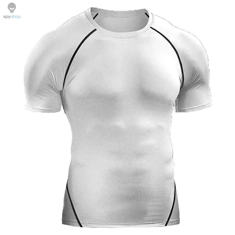 Men's Compression T-Shirt for Workout Support and Comfort-Red / L(60-70kg)
