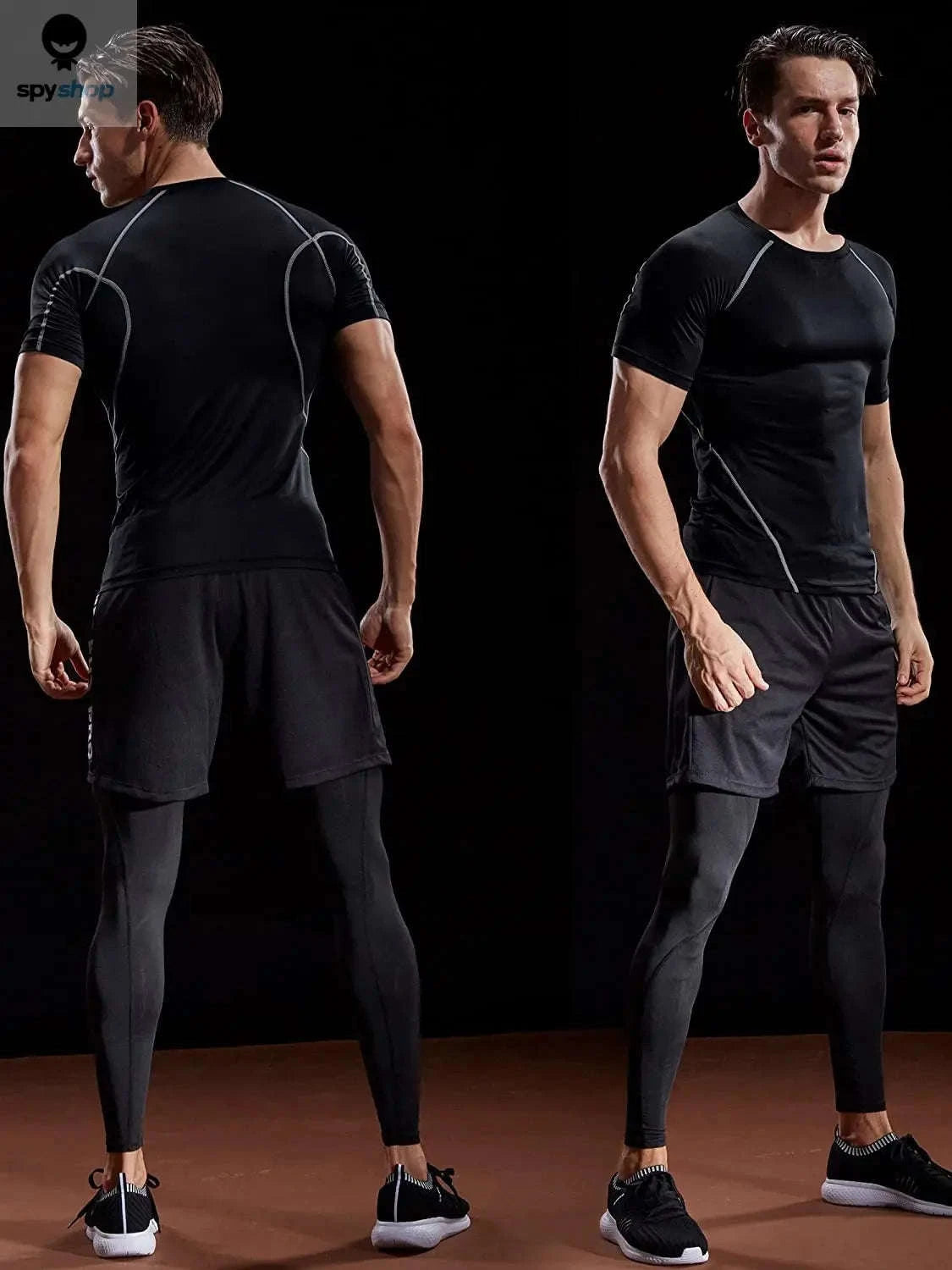 Men's Compression T-Shirt-Red / L(60-70kg)