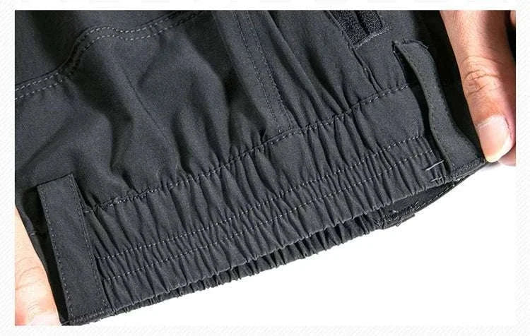Men’s Convertible Hiking Pants Quick Dry UV Protection Cargo Trousers-GRAY / 4XL