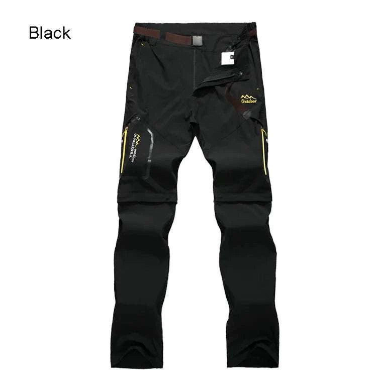 Men’s Convertible Hiking Pants Quick Dry UV Protection Cargo Trousers-GRAY / 4XL