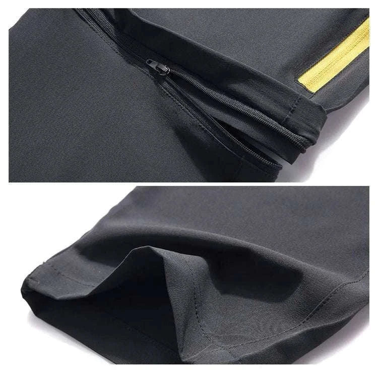Men’s Convertible Hiking Pants Quick Dry UV Protection Cargo Trousers-GRAY / 4XL