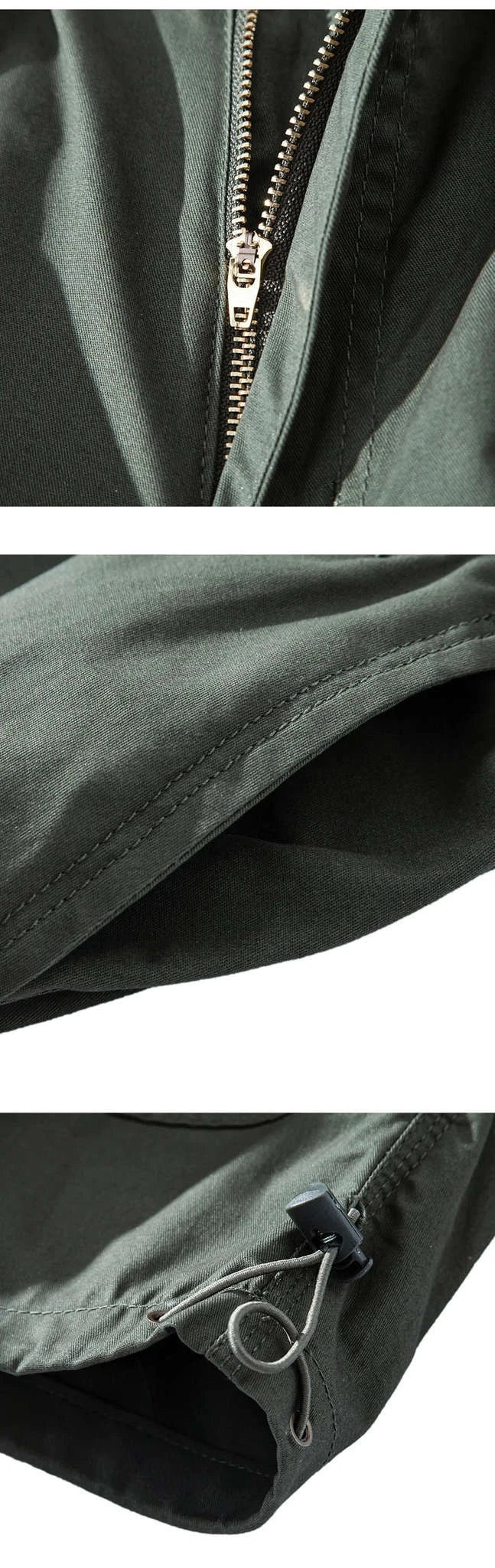 Men's Cotton Cargo Shorts with 7 Pockets, Knee Length-black / S / United States