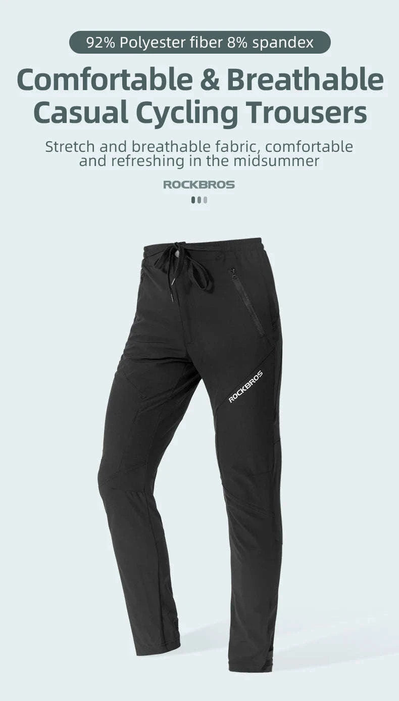 Men’s Cycling Pants with Elastic Waist and Stretch Fit-YPK025 Spring / Asia 3XL (EU 2XL)