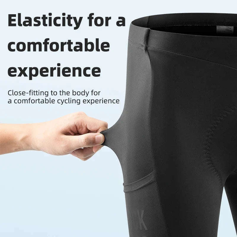 Men’s Cycling Shorts with Pockets Breathable Quick-Dry Anti-Slip Grip-RK1009D / Asian M(EUR S)
