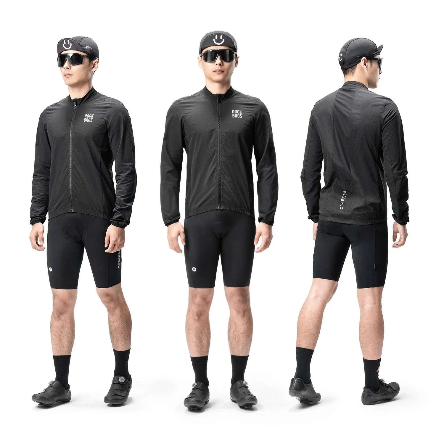Men’s Cycling Windproof Jacket Lightweight Breathable Reflective Coat-YPW071-CF / EUR M