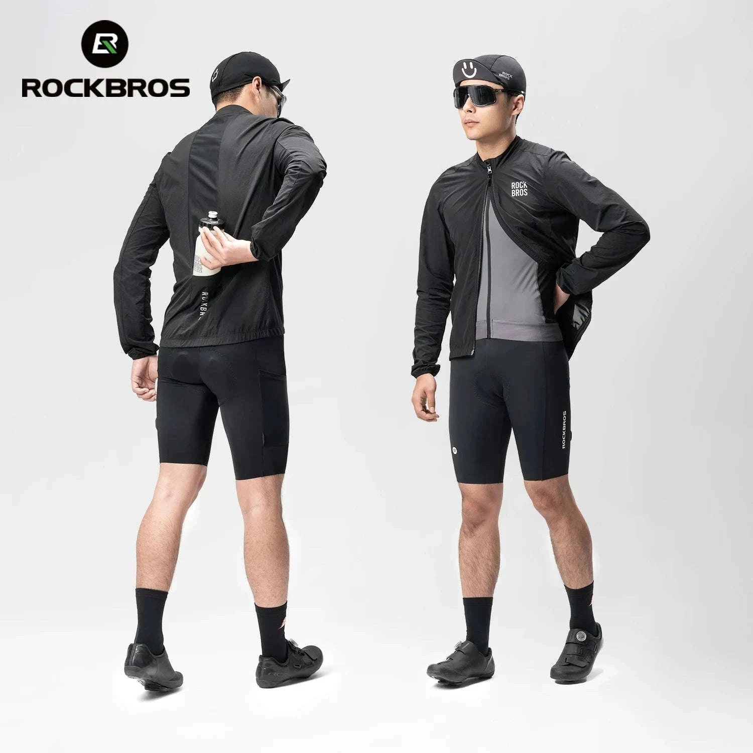 Men’s Cycling Windproof Jacket Lightweight Breathable Reflective Coat-YPW071-CF / EUR M