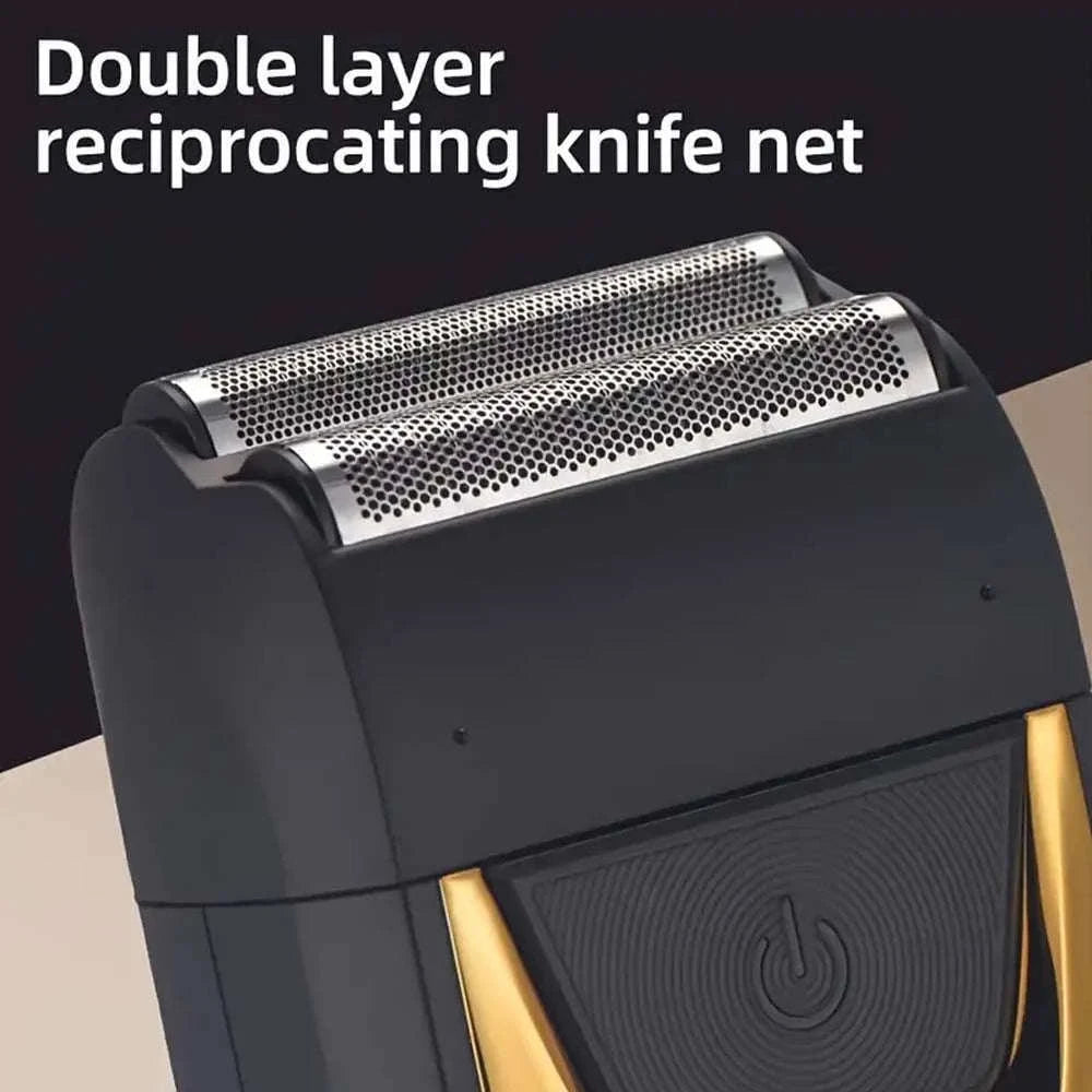 Men’s Hair Clipper & Beard Trimmer Kit with Titanium Blades-1 pc T9 (Gold) / United States