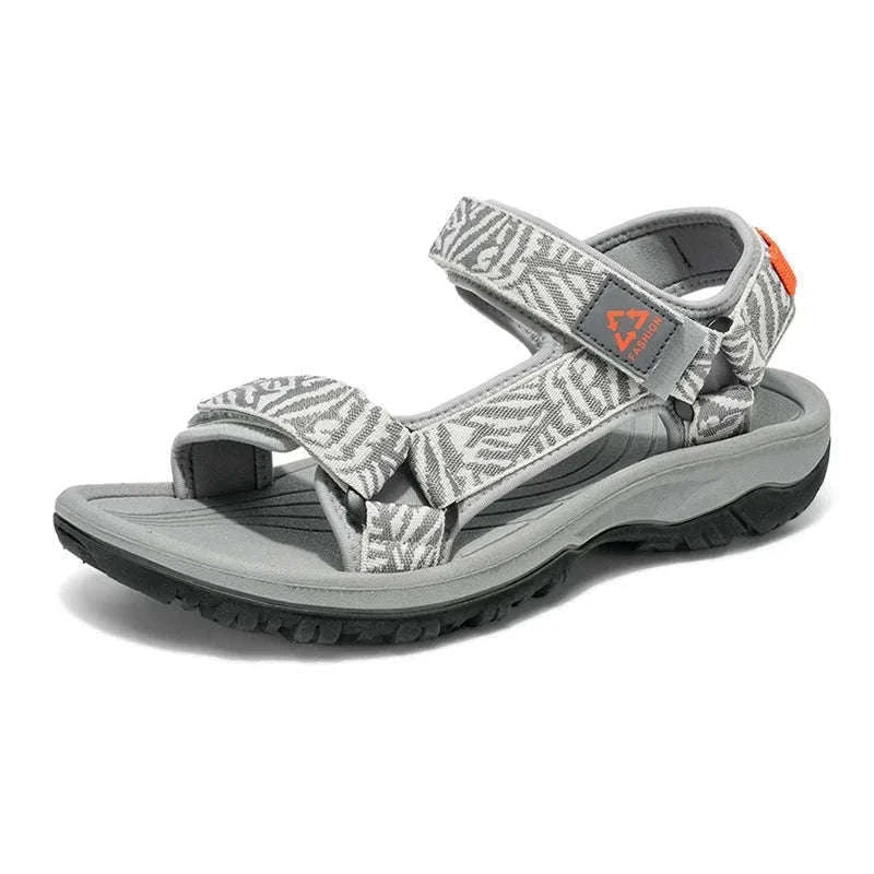 Men's Hiking Sandals Lightweight Breathable Open-Toe Casual Beach Shoes-Black / 45