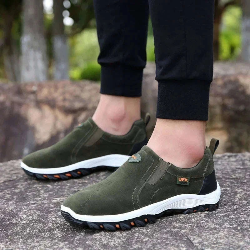Men's Hiking Shoes Non-Slip Slip-On Sizes 38-50-005black / 38
