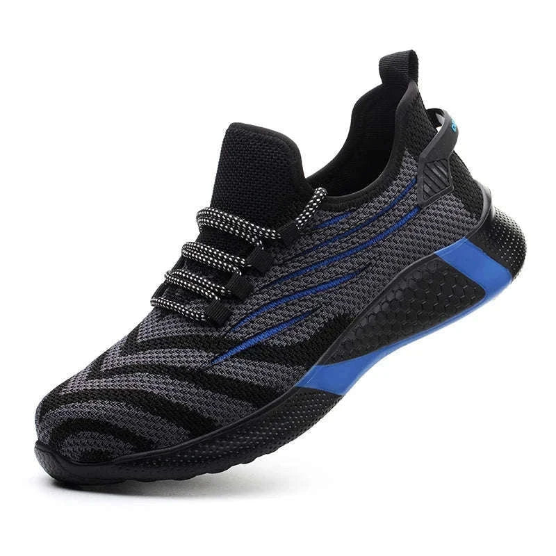 Men's Indestructible Work Safety Shoes for Daily Jobsite Protection-FZ55-Blue / 43