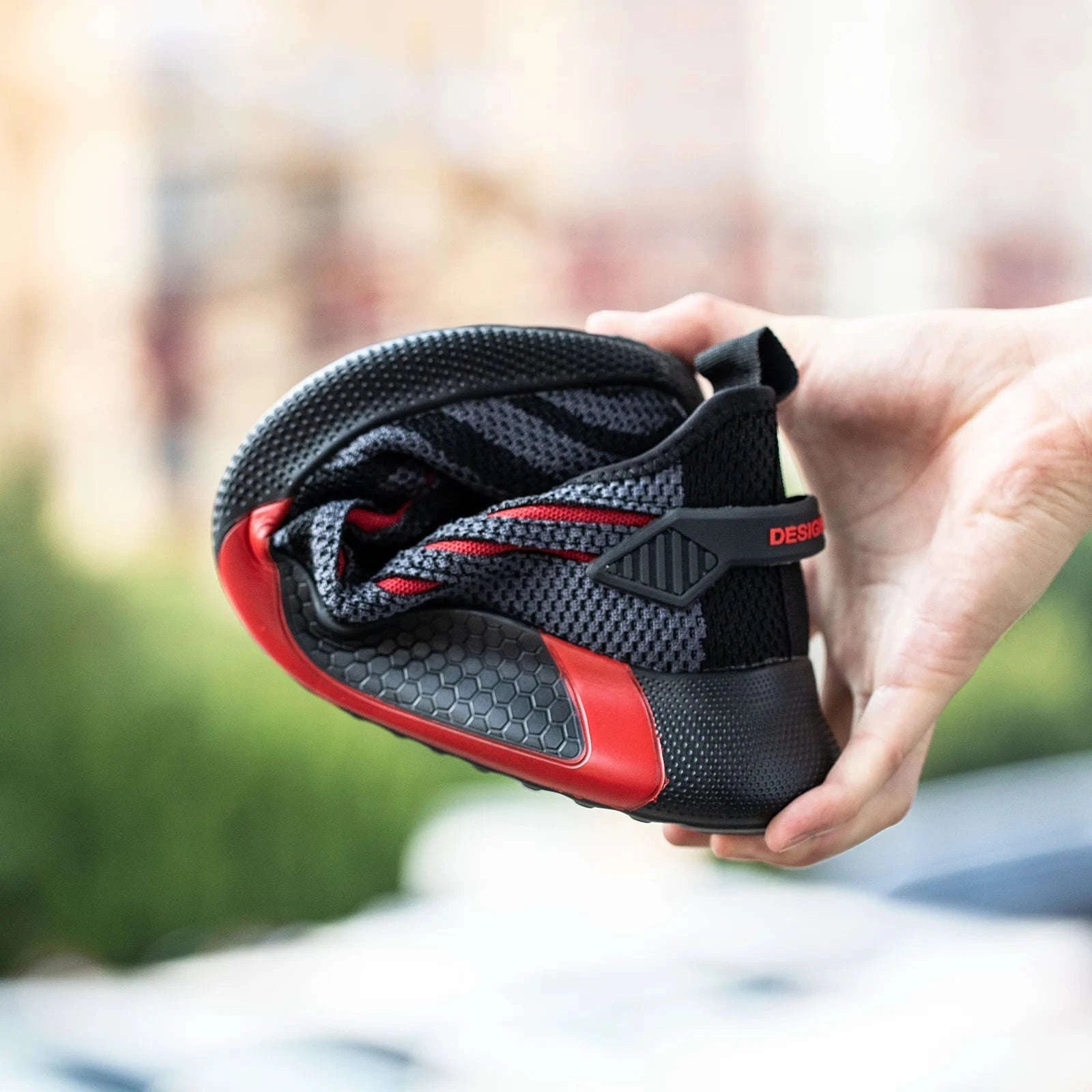 Men's Indestructible Work Safety Shoes-FZ55-Blue / 43