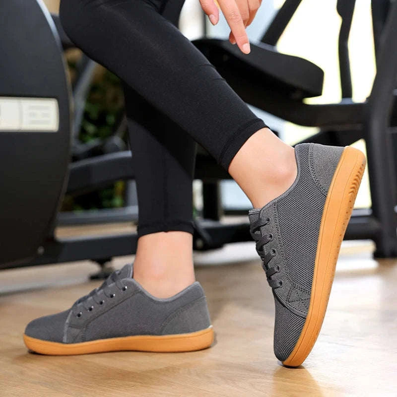 Men's Lace-Up Lightweight Breathable Mesh Casual Sports Shoes-GRAY / 39