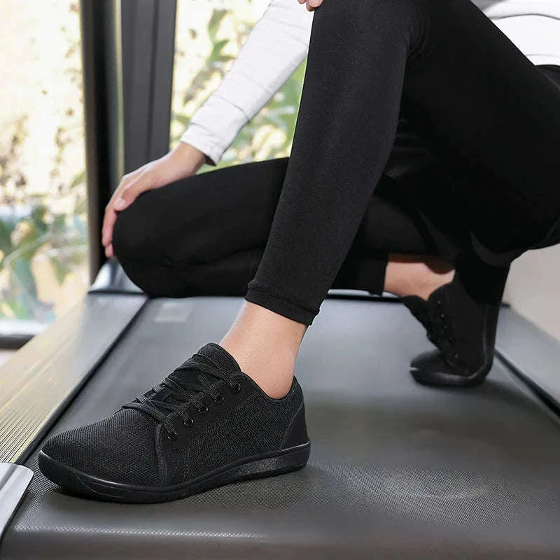 Men's Lace-Up Lightweight Breathable Mesh Casual Sports Shoes-GRAY / 39
