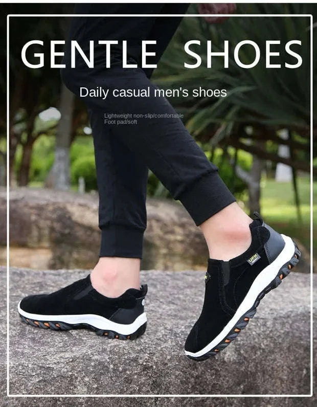 Men's Large Size Outdoor Sports Shoes-005-black / 48