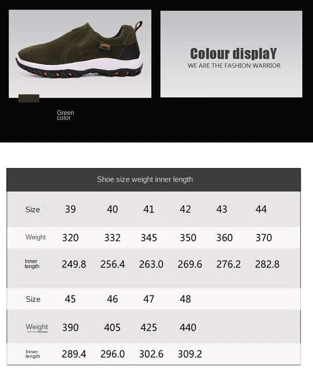 Men's Large Size Outdoor Sports Shoes-005-black / 48