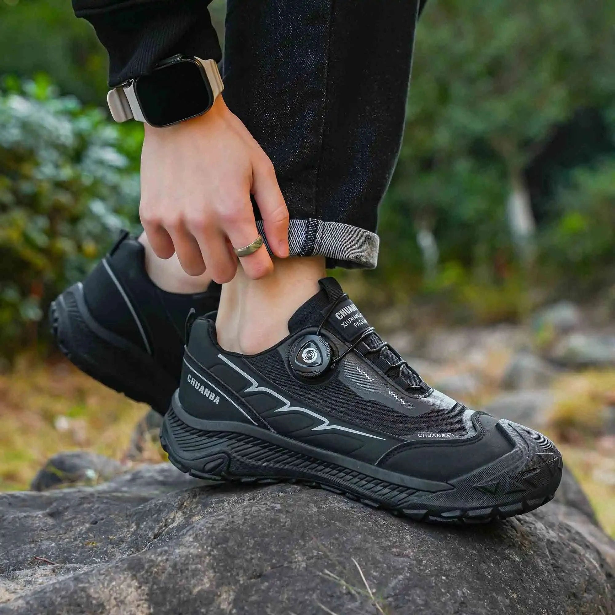 Men's Lightweight Casual Outdoor Shoes-GRAY / 47