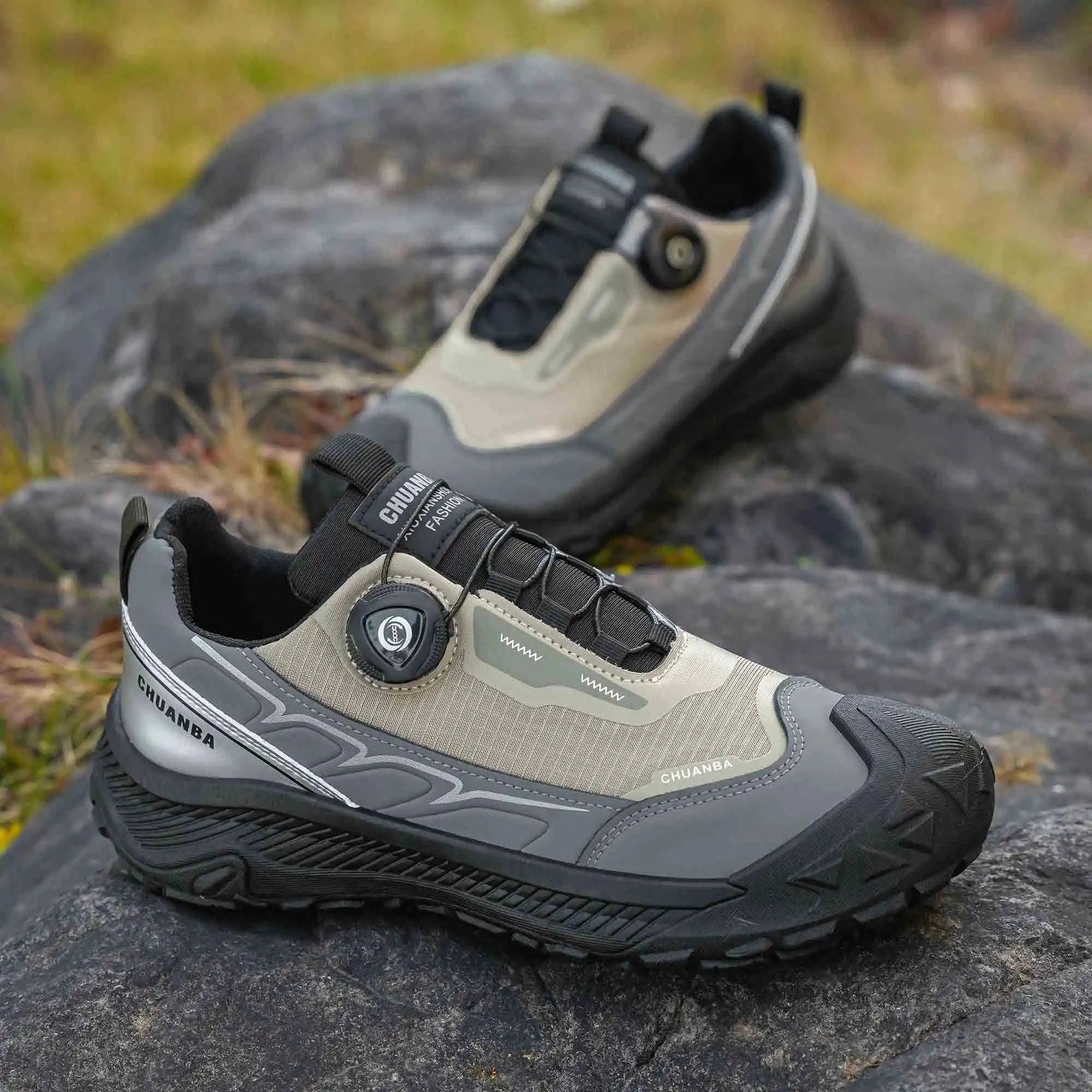 Men's Lightweight Casual Outdoor Shoes-GRAY / 47