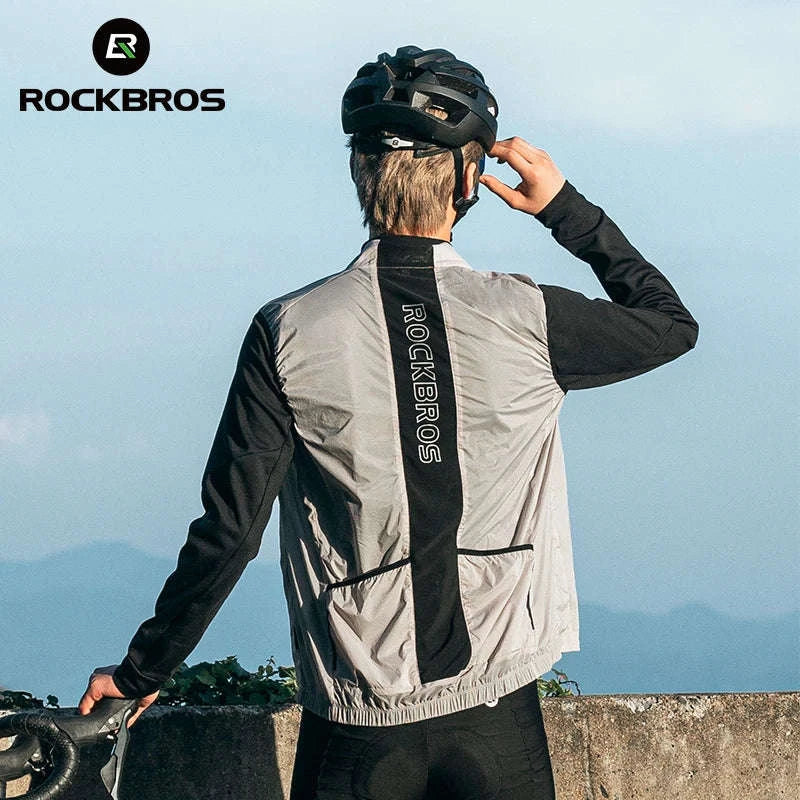 Men’s Lightweight Windproof Cycling Vest with Portable Storage-MJ001 / Asian XL