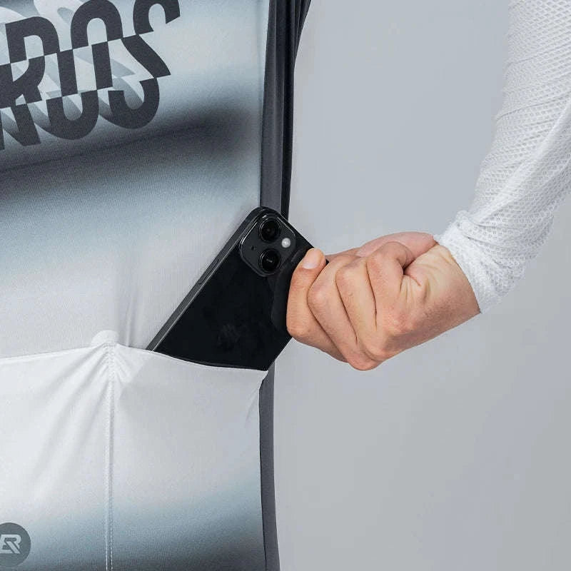 Men’s Long Sleeve Cycling Jersey Slim Fit Full Zip Bike Shirt-YDWT003-2bl / Asian M(EUR S)