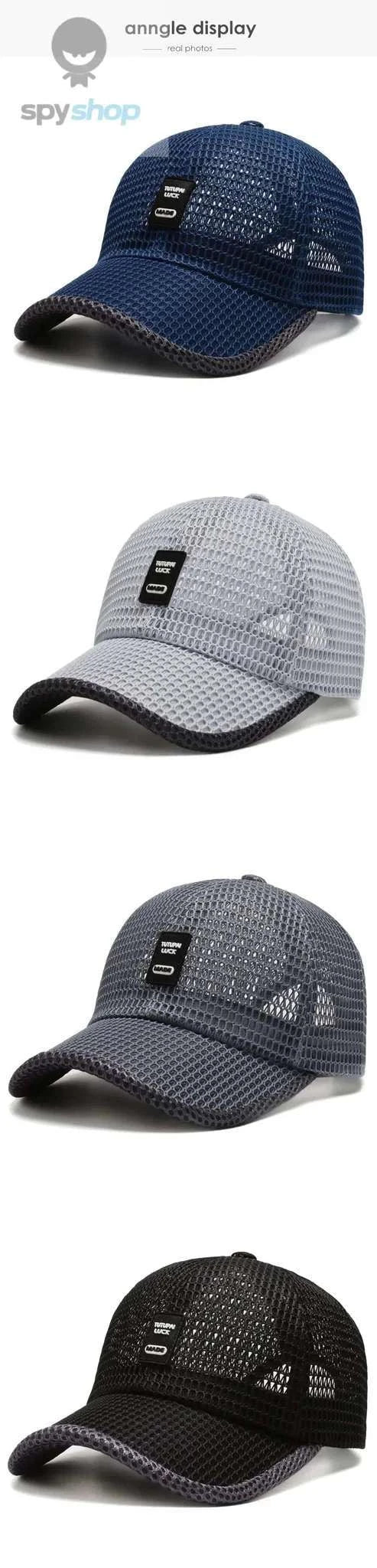 Men's Mesh Baseball Cap – Breathable Summer Comfort and Sun Protection-