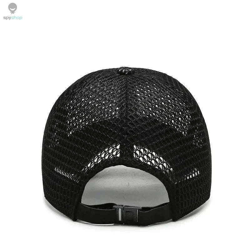 Men's Mesh Baseball Cap for Breathable Summer Comfort-Navy Blue